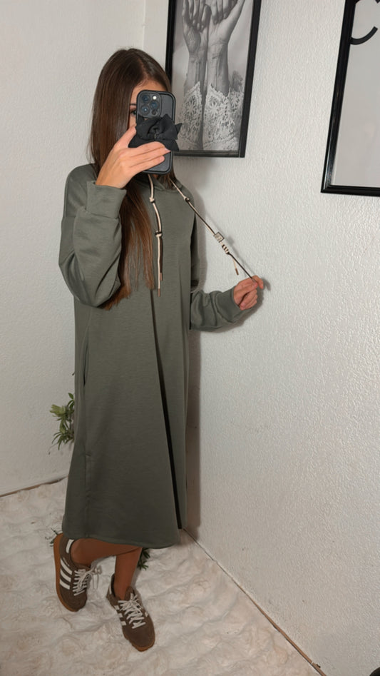 🤎❤️💚 Robe Sweat Capuche
