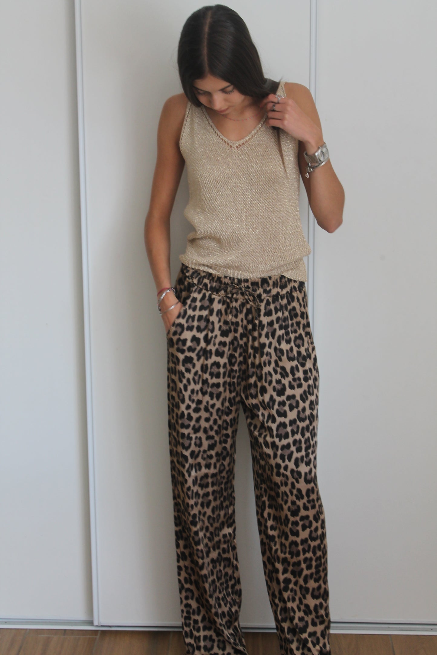 pantalon léopard