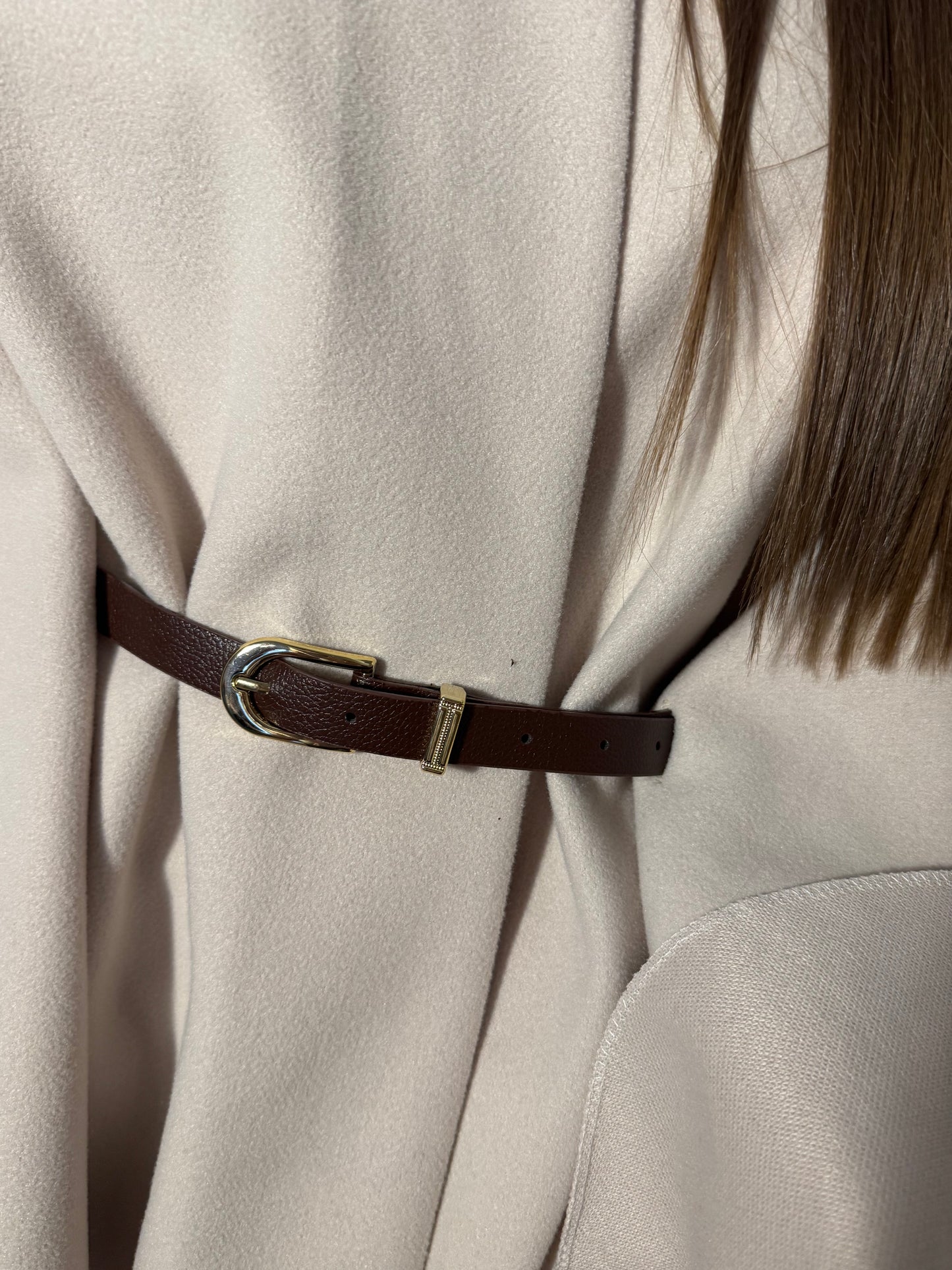 🧥 Cape Élégance – Noire & Beige