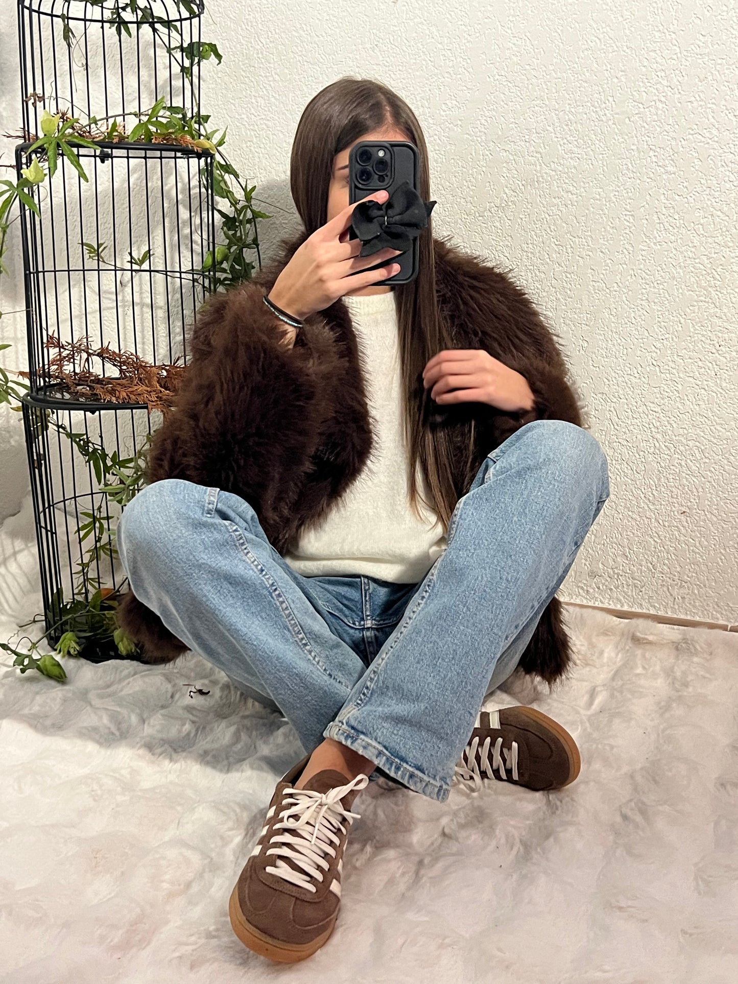 🐻 Veste Fausse Fourrure Choco